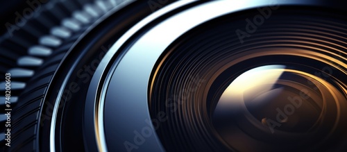 close up surface of a camera lens photo