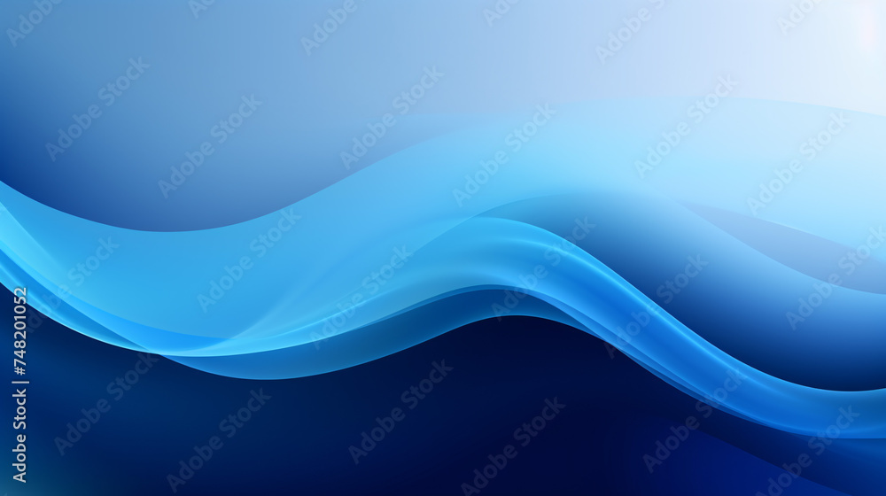 blue abstract waves background