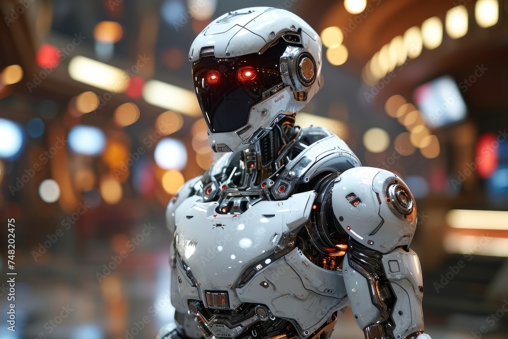 Fototapeta premium Close up of Humanoid robot