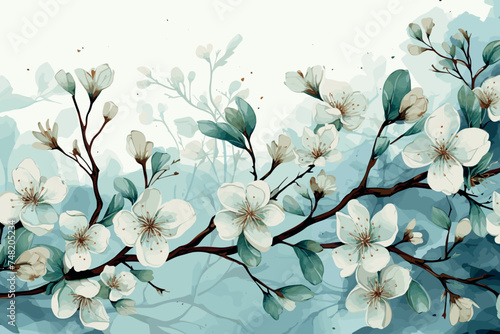 Watercolor Vector Background | Hand-Painted Wall Mate Vector Background