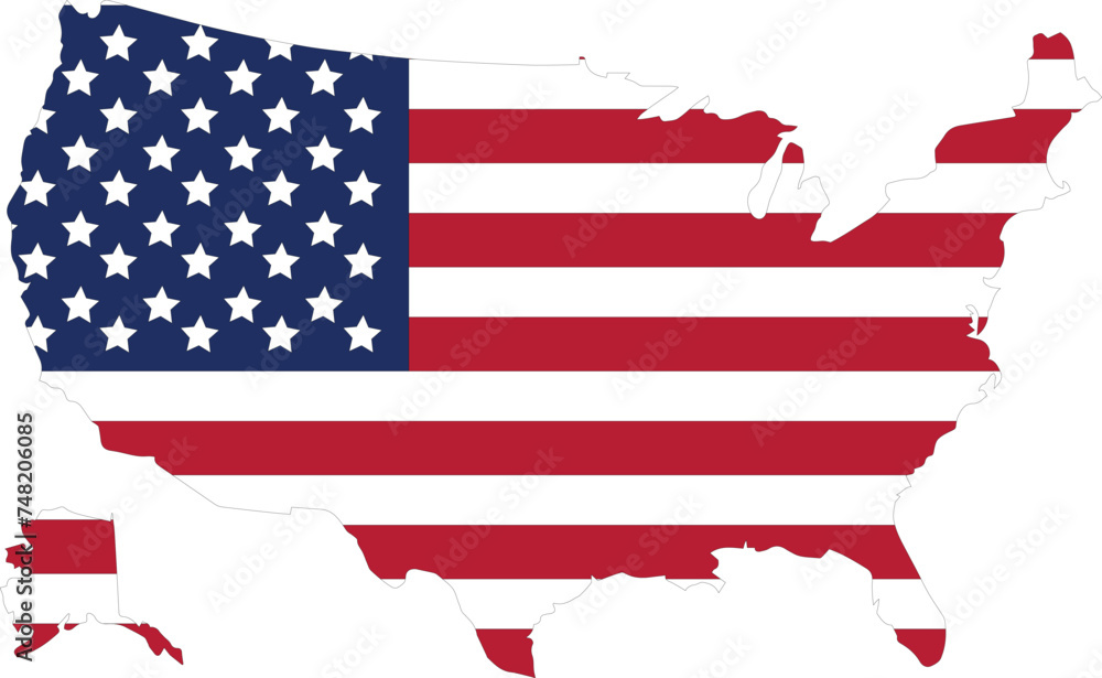 USA Flag in USA Map, USA Map with Flag, American Map, American Flag USA Flag in USA Map, USA Map with Flag, American Map, American Flag