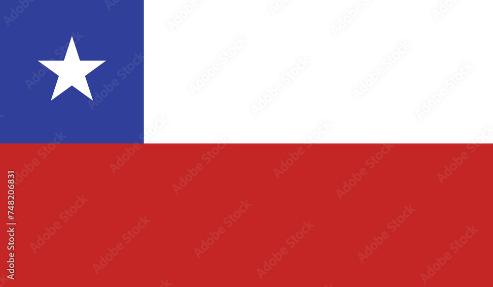 National Flag of Chile Vector, Chile Flag Background, Chile sign National Flag of Chile Vector, Chile Flag Background, Chile sign