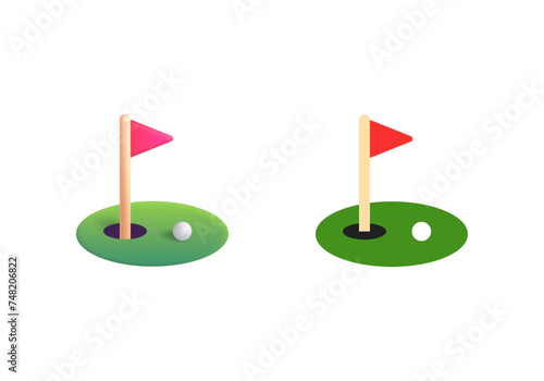  Flag in hole