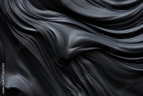 Abstract black wavy background