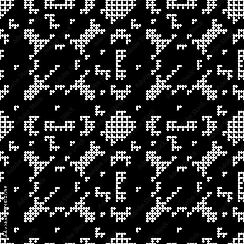 Seamless pattern. Dots motif. Circles ornament. Simple shapes wallpaper. Digital paper, web designing, textile print. Figures background. Vector