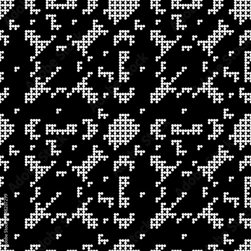 Seamless pattern. Dots motif. Circles ornament. Simple shapes wallpaper. Digital paper, web designing, textile print. Figures background. Vector