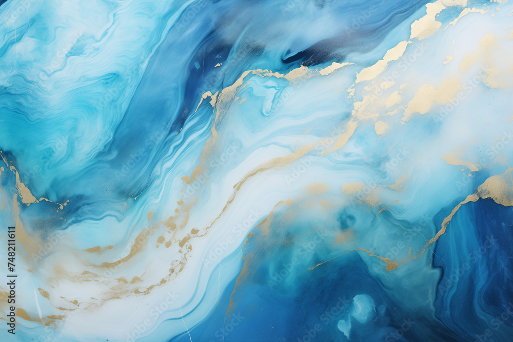 Abstract ocean- ART. Natural Luxury. Style incorporates the swirls of marble or the ripples of agate. Very beautiful blue paint with the addition of gold powder Abstract ocean- ART. Natural Luxury. Style incorporates the swirls of marble or the ripples of agate. Very beautiful blue paint with the addition of gold powder