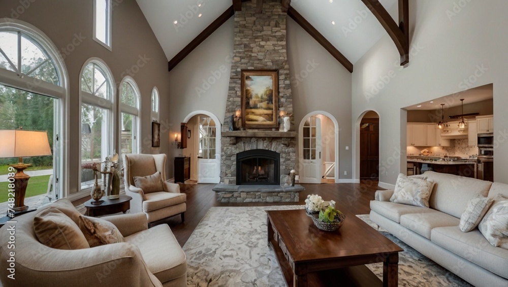 living room with fireplace living room with fireplace