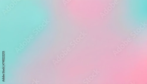 pastel turquoise and pink tones cute gradient background design, grainy plain textured