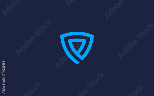 Free Download letter p with shield logo icon design vector design template inspiration - GFXLoad