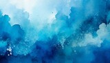  Abstract blue watercolor gradient paint grunge texture background