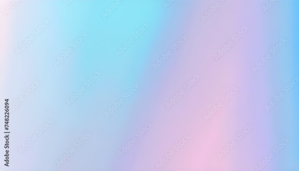 Fototapeta premium pastel blue tones cute holographic gradient background design, grainy plain textured