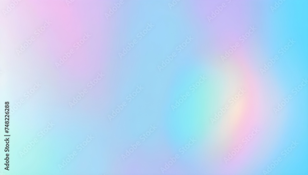 pastel blue tones cute holographic gradient background design, grainy plain textured