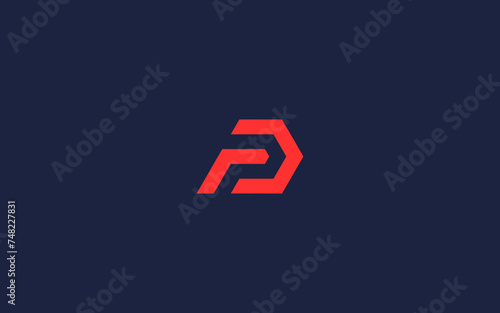 letter p with hexagon logo icon design vector design template inspiration