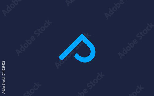 letter p with mountain logo icon design vector design template inspiration