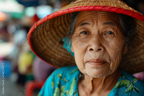 Vibrant Local Identity: Candid Shot in Thailand's Traditional Streets 