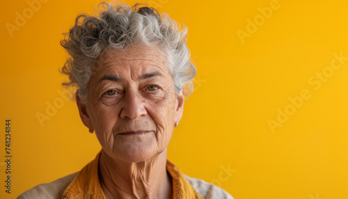 Gentle Contours: Softly Lit Portrait of an Elderly European with a Questioning Look 