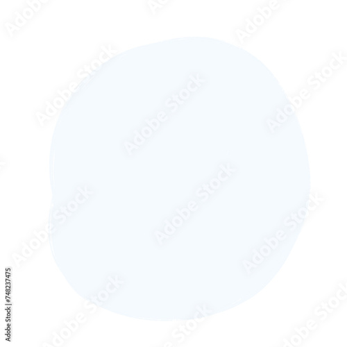 Icône ronde bleue minimaliste  photo