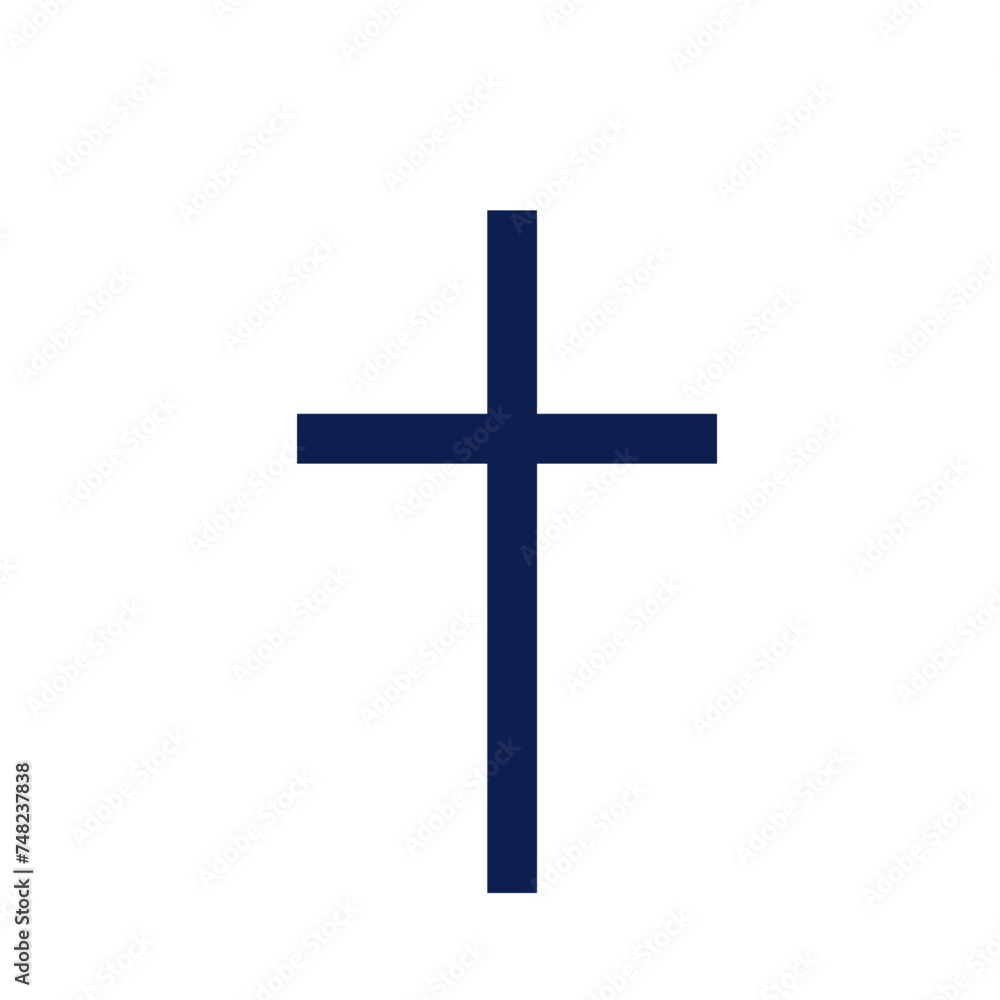 Religious symbol of crossover for Easter