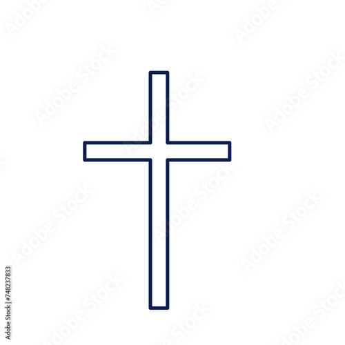 Religious symbol of crossover for Easter