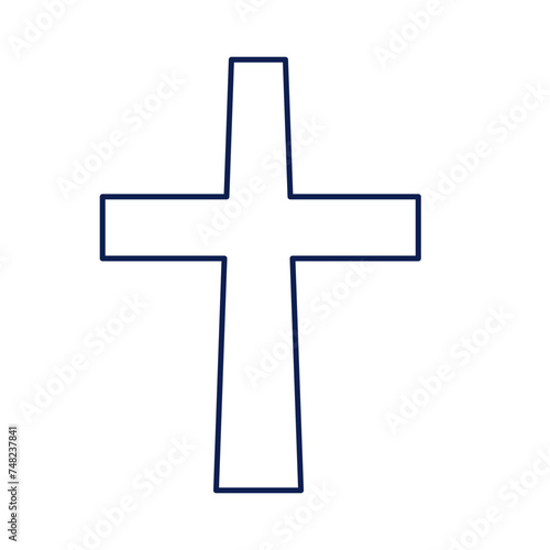 Religious symbol of crossover for Easter