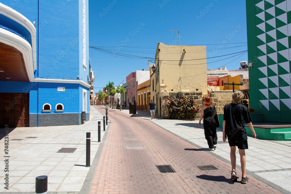 Street in the old town of Galdar, a town on Gran Canaria in Spain Street in the old town of Galdar, a town on Gran Canaria in Spain