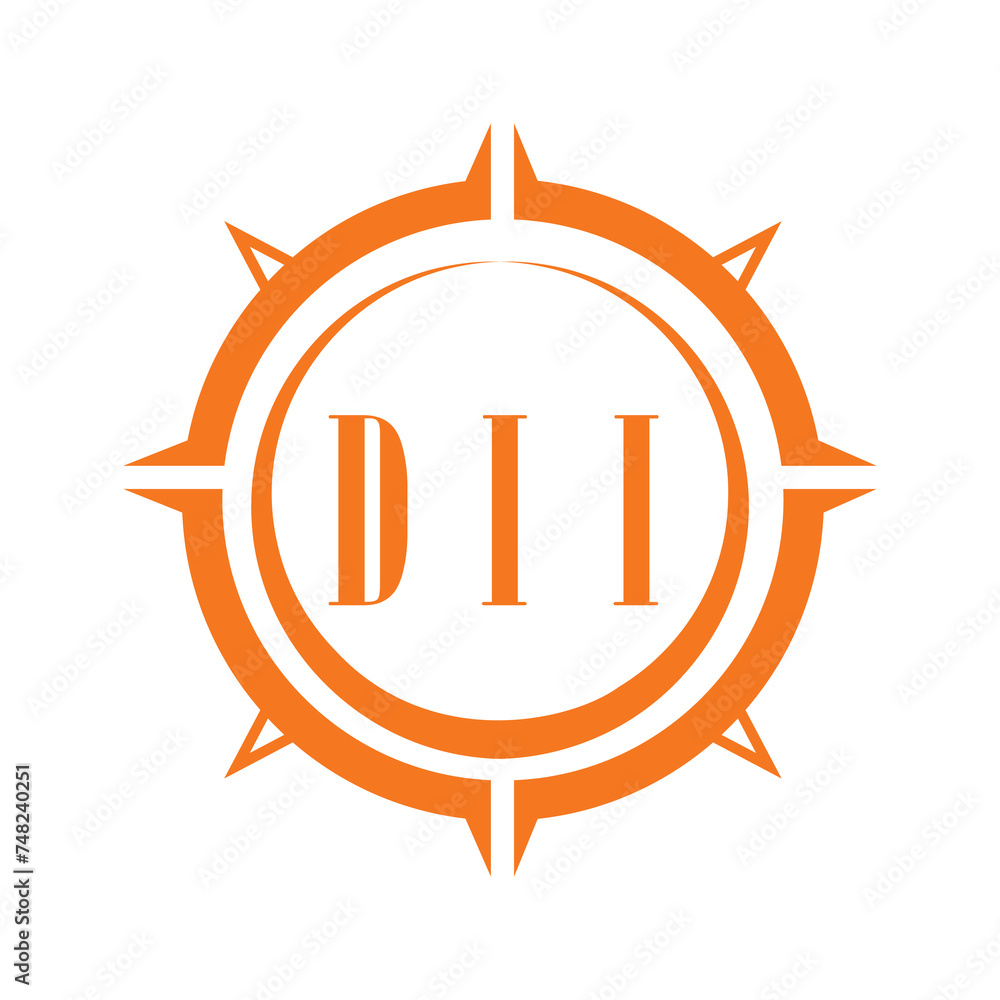 DII letter design. DII letter technology logo design on white background. DII Monogram logo design for entrepreneur and business.
