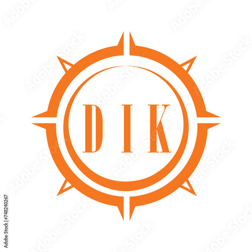 DIK letter design. DIK letter technology logo design on white background. DIK Monogram logo design for entrepreneur and business.