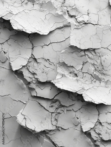 Elegant Marble Texture on White Concrete Wall Generative AI