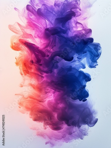Vibrant Watercolor Splash Abstract Generative AI