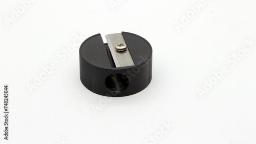 A small black pencil sharpener photo