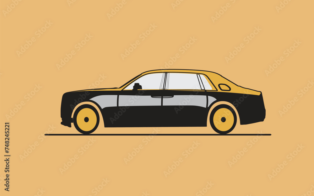 Car vector flat illustration