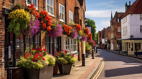 Charming Aylesbury Town Centre Highlighting Historic Pubs and Traditional Cobblestone Streets © Chester