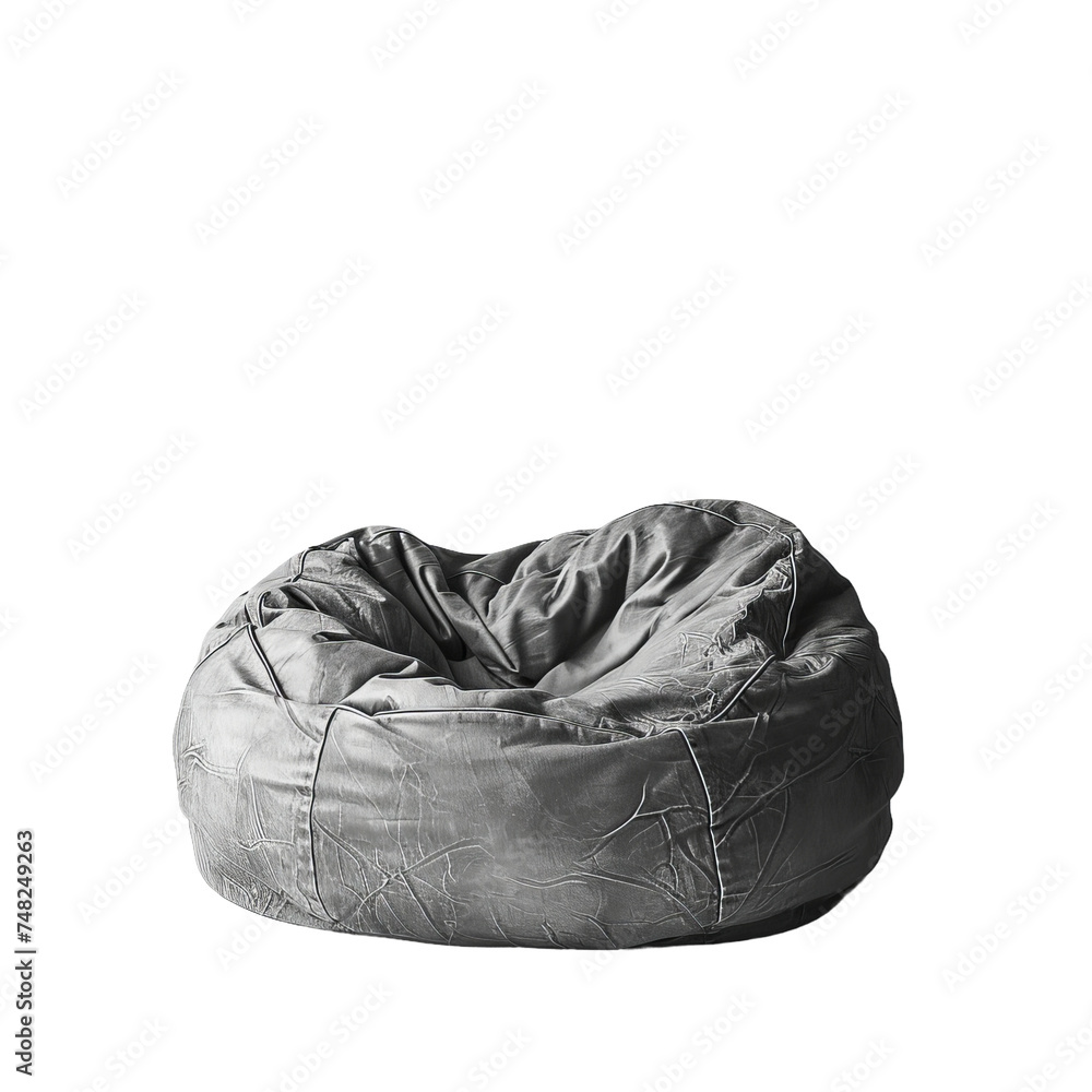 black beanbag chair isolated on white black beanbag chair isolated on white