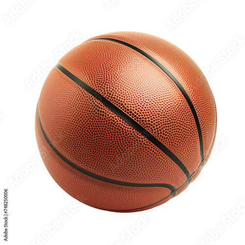 Basketball Sporting Sphere on white or transparent background © Tabassum