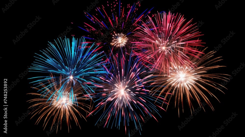 Fireworks light up the sky in a dazzling display of color and light. The perfect way to celebrate any special occasion.