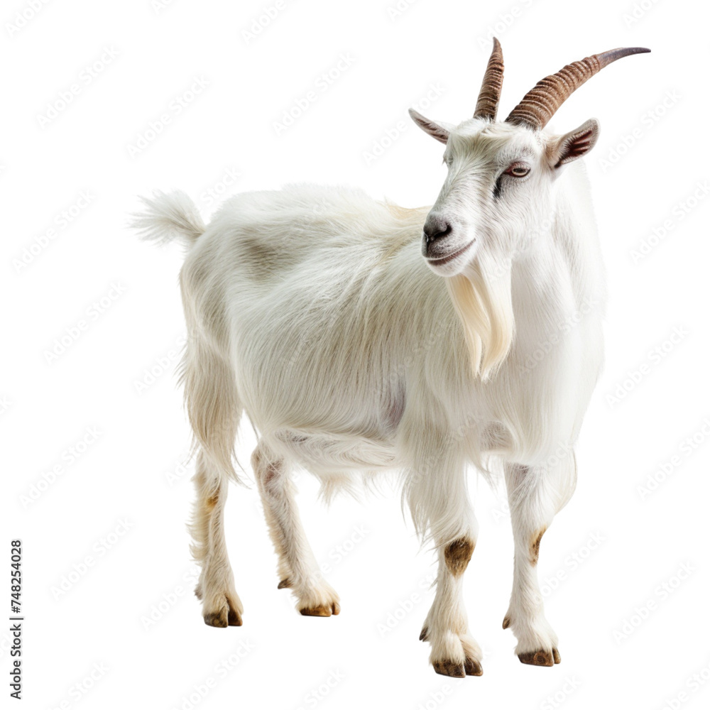 goat isolated on a white background. With clipping path goat isolated on a white background. With clipping path