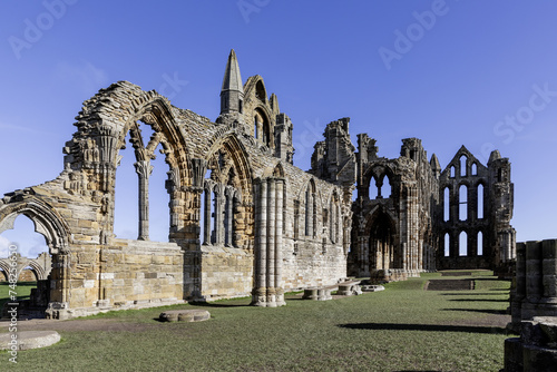 Whitby Abbey nave from the southwest
