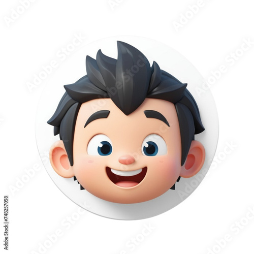 3d render pepole avatar collection on isolated transparent background png, generated with AI