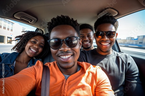 Carpool Ride Share Service App Group Of African © Vera