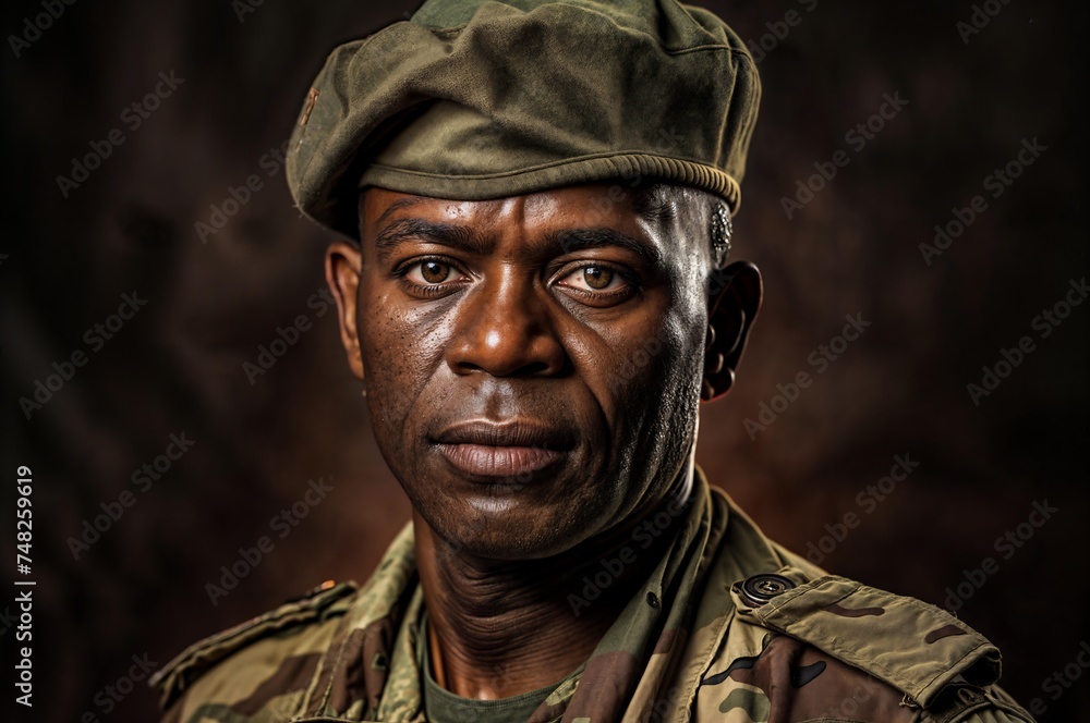 Veteran African Man Person Education Army Soldier Veteran African Man Person Education Army Soldier