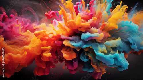 Vibrant explosions of creativity.Wallpaper Backgound © Bendix
