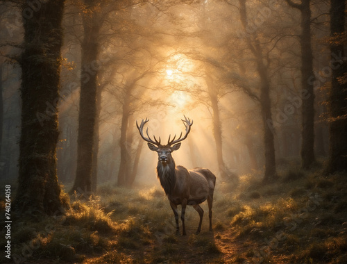 deer in the forest © William