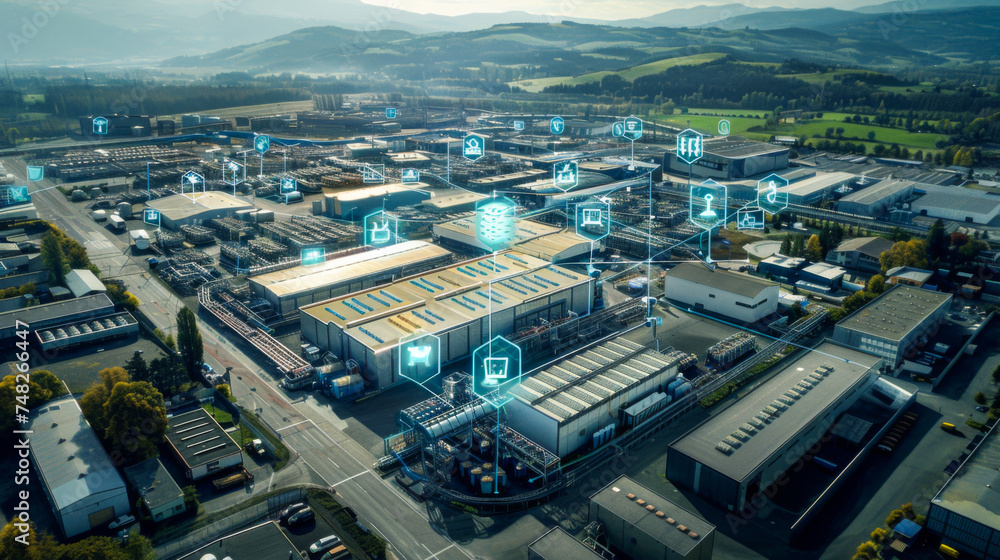 Futuristic Industrial Network: Smart Factory Concept