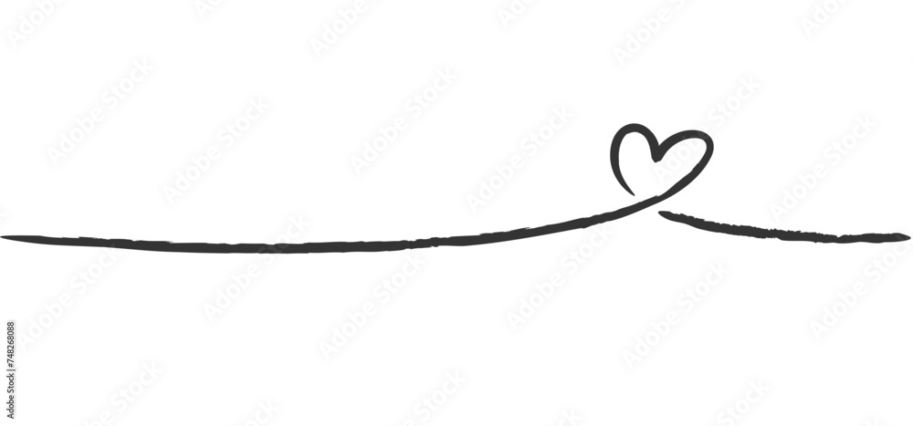 One line heart. Linear heart shape. hand drawn romantic scribble. Continuous drawing. One line heart. Linear heart shape. hand drawn romantic scribble. Continuous drawing.