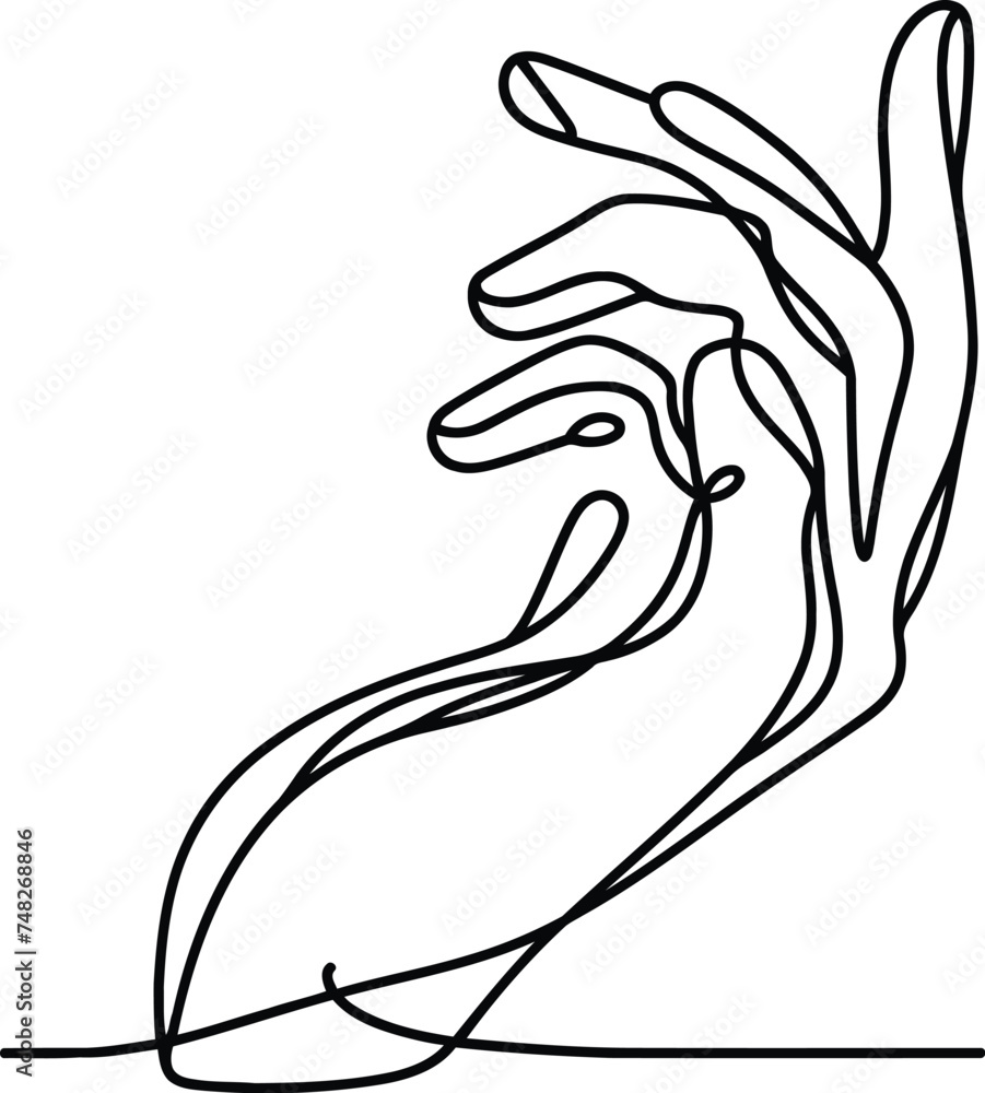 hand in continuous line drawing, minimalist, simplicity contour, pray, hand in continuous line drawing, minimalist, simplicity contour, pray,