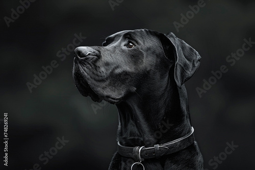 Regal Great Dane with a commanding presence, photographed using a Sigma lens to emphasize the graceful lines of its powerful physique.