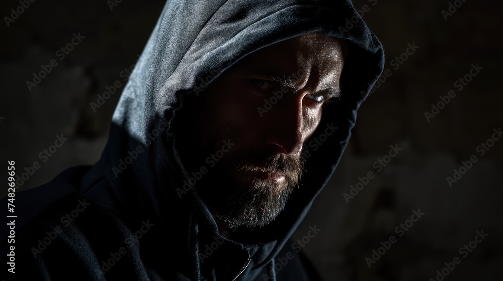 a man wearing a hoodie a man wearing a hoodie