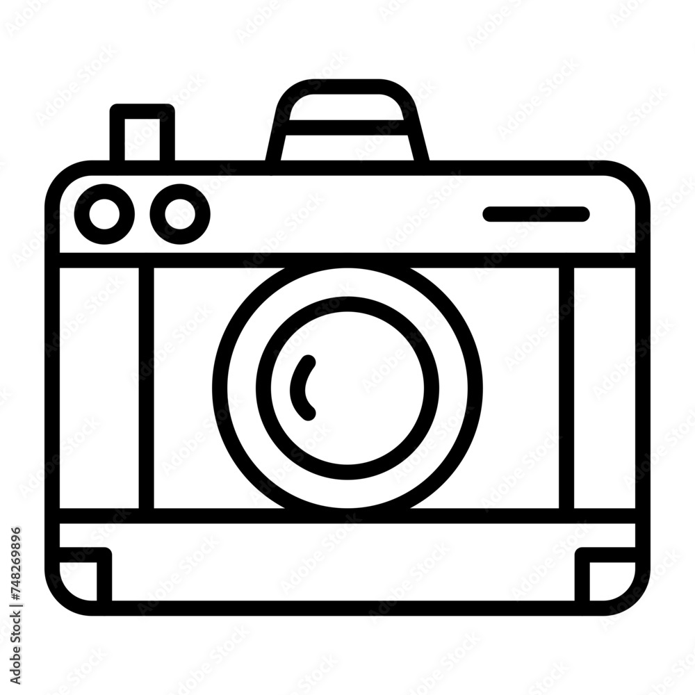 Camera Line Icon Camera Line Icon