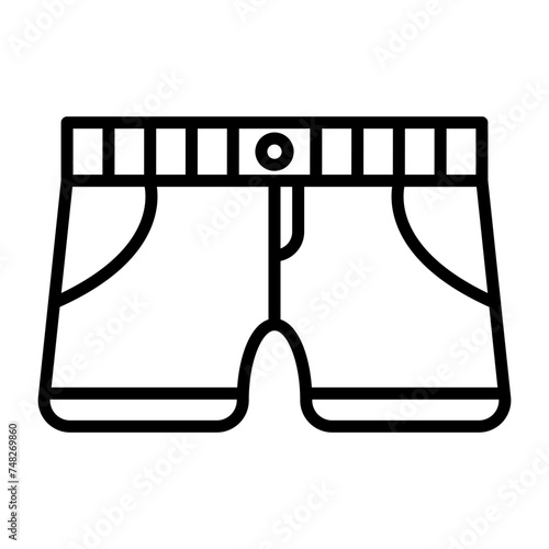 Shorts Line Icon